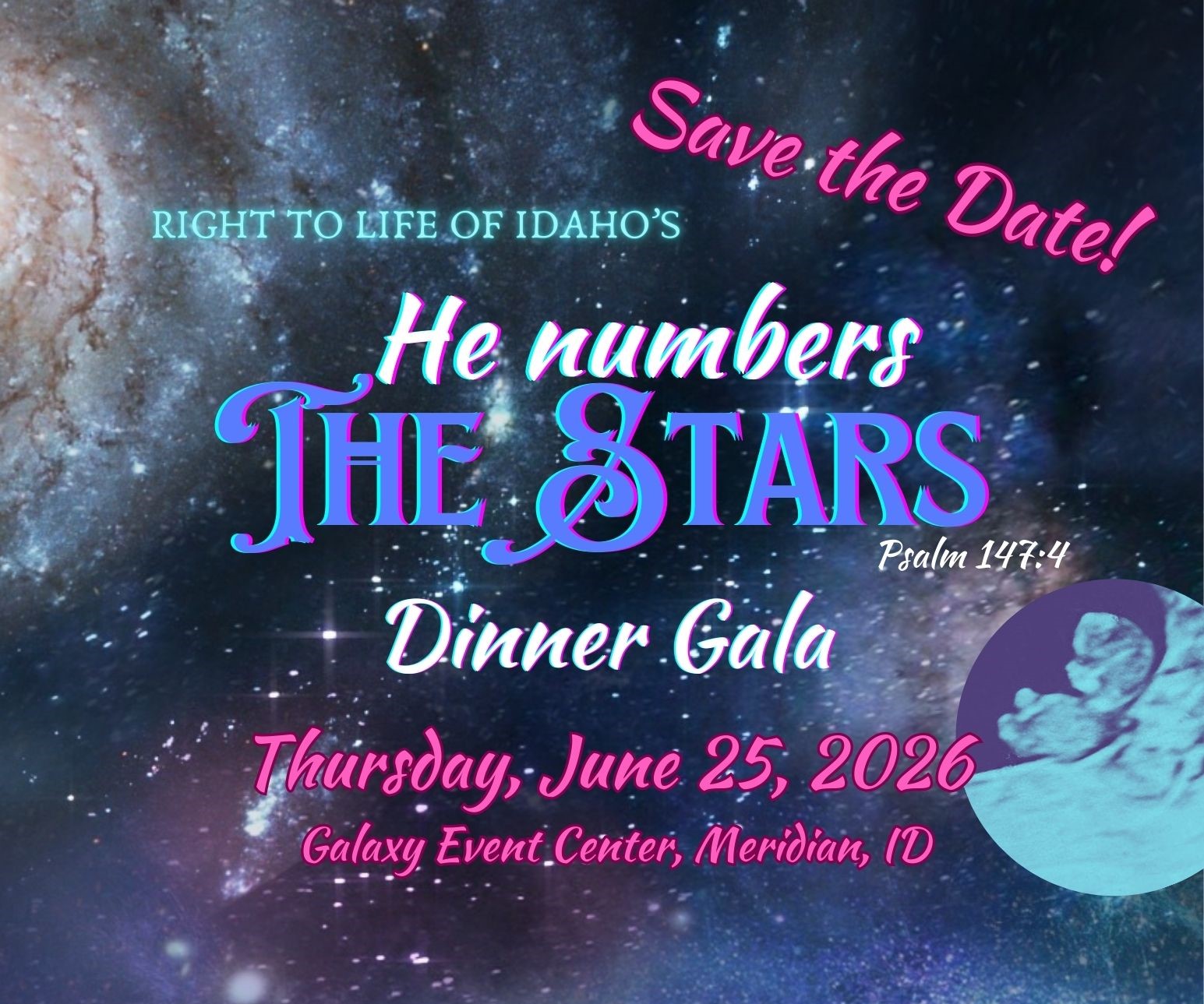 He numbers THE STARS Dinner Gala — Thursday, June 25, 2026, Galaxy Event Center, Meridian, ID